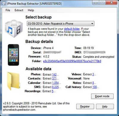 IPhone Backup Extractor | Software | TechTudo