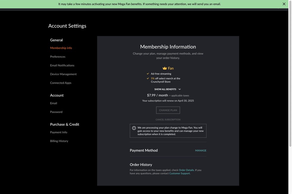  Reprodução/Crunchyroll Help