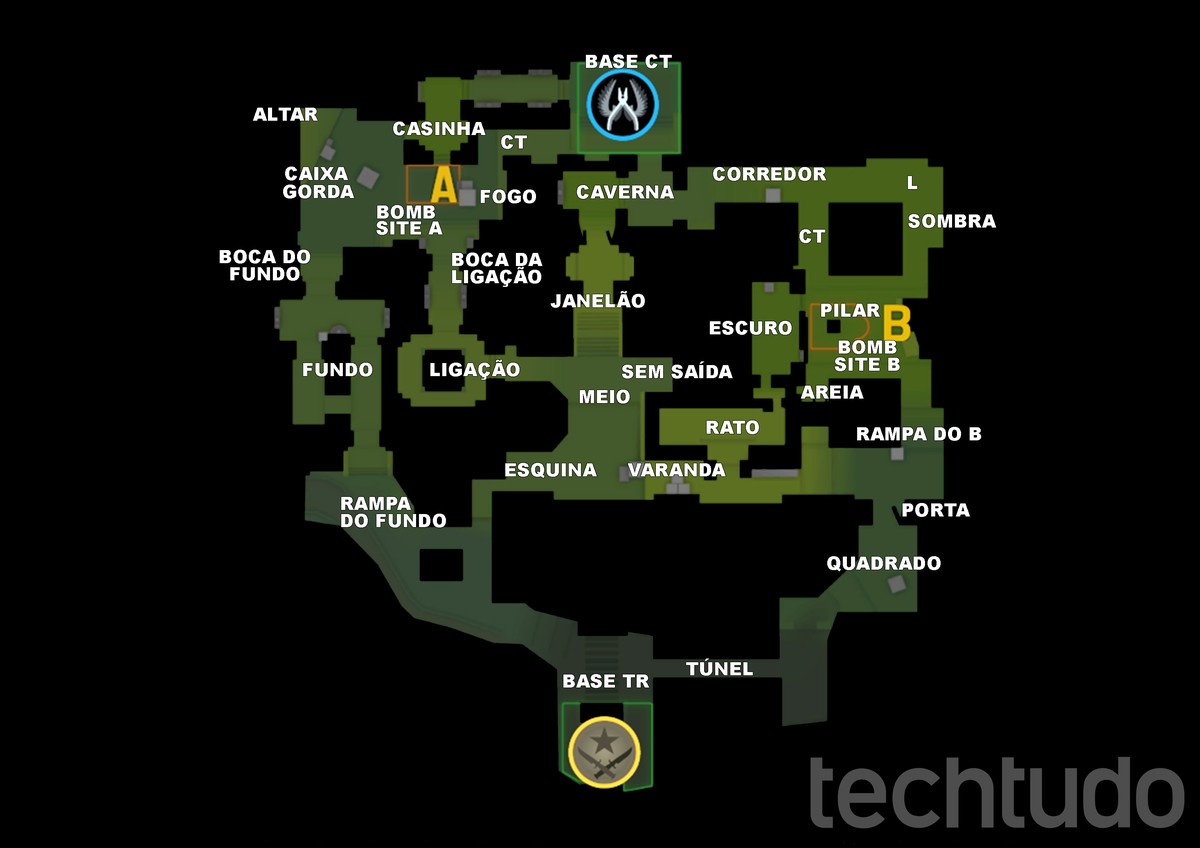 Mirage no CS:GO: veja nomes dos lugares no mapa competitivo do jogo