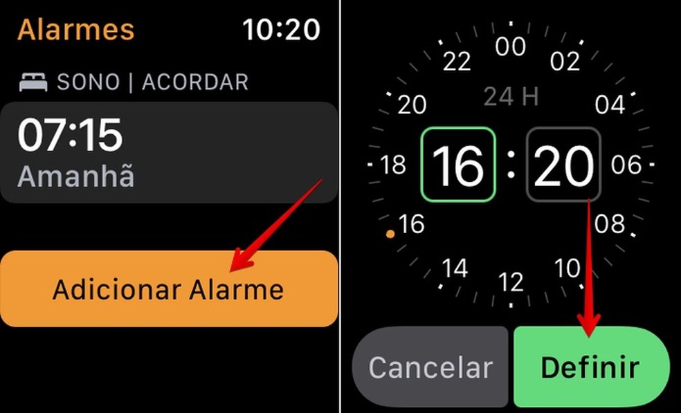 Aplicativo de relógio. aplicativo de telefone com alarme digital
