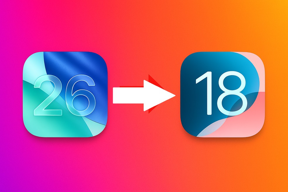 Atualizou o iPhone para o iOS (26) e não gostou? Entenda se é possível "voltar" para o iOS 18 — Foto: Reprodução/IA/ChatGPT