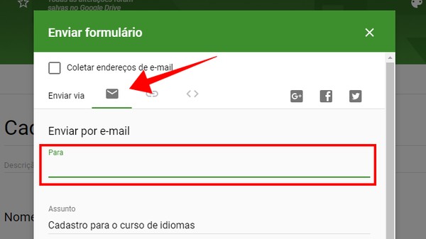 Google Forms: como enviar um formulário no corpo do e-mail