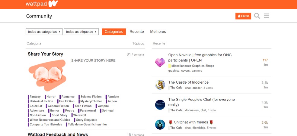 Wattpad Web: veja tudo que você pode fazer na versão para PC