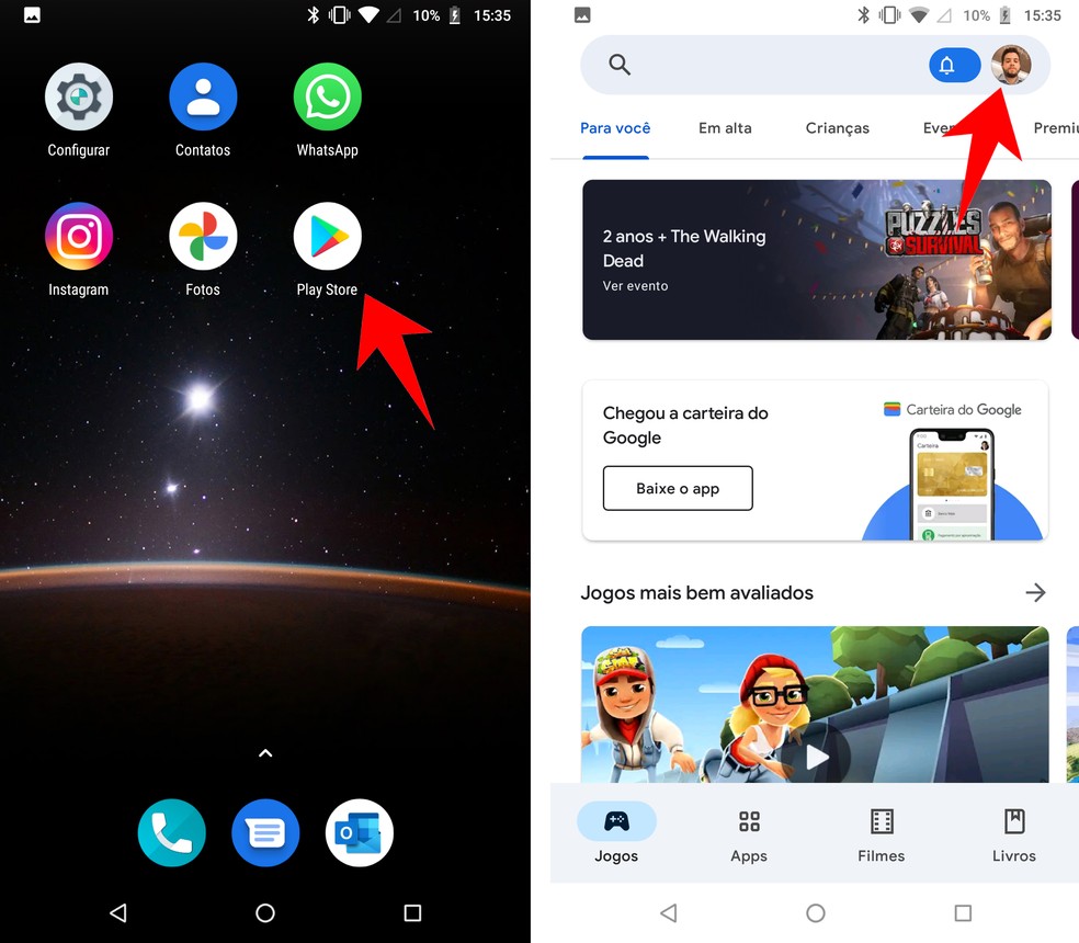 App para Android não tem mais o botão assistente?Não mostra mais as  criaçõespara vocêigual no site - Comunidade Google Fotos
