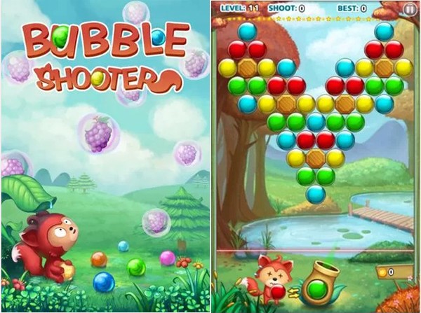 Como jogar Bubble Shooter, um game de raciocínio para Android e
