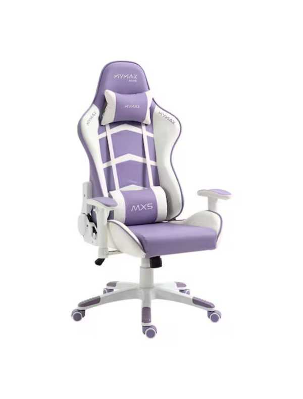 Cadeira gamer Mymax MX5 (Lilás e Branco)