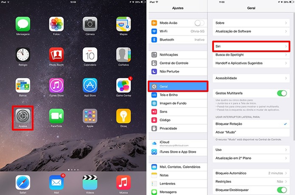 Como mudar o idioma da Siri para usá-la em Português ou em outra língua?