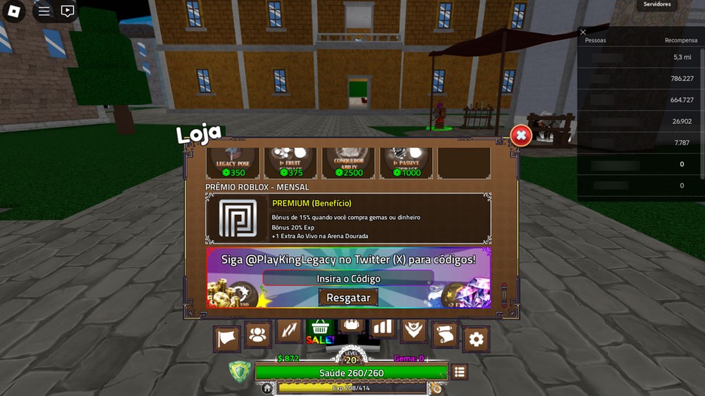 King Legacy: veja principais códigos, tier list e como jogar no Roblox