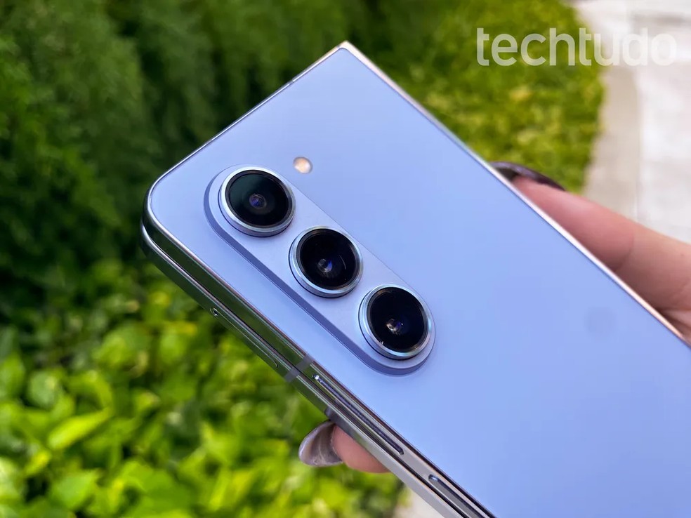  Galaxy Z Fold 5, último dobrável  lançado pela Samsung — Foto: Isadora Lima/TechTudo