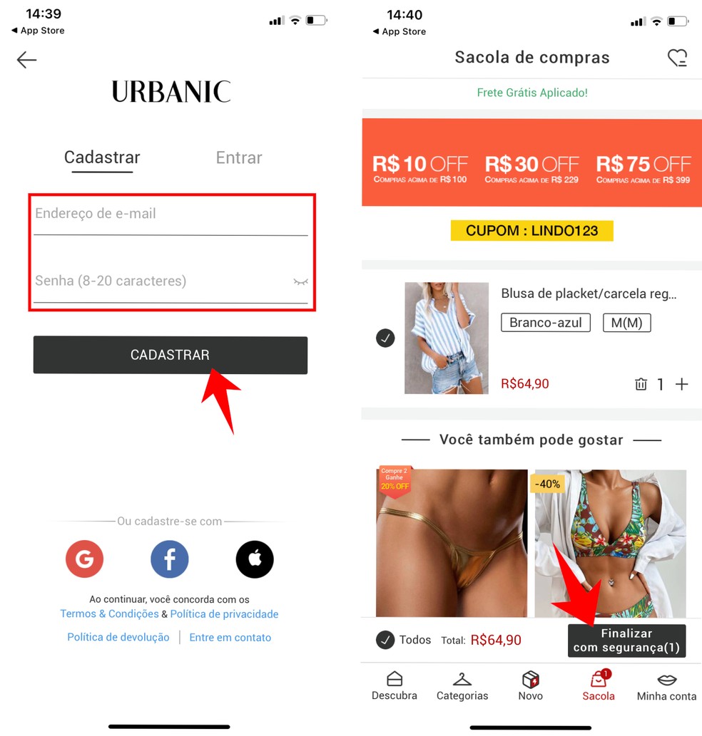 A Urbanic chegou ao Brasil: conheça a marca e saiba como comprar roupas no  aplicativo - Giz Brasil