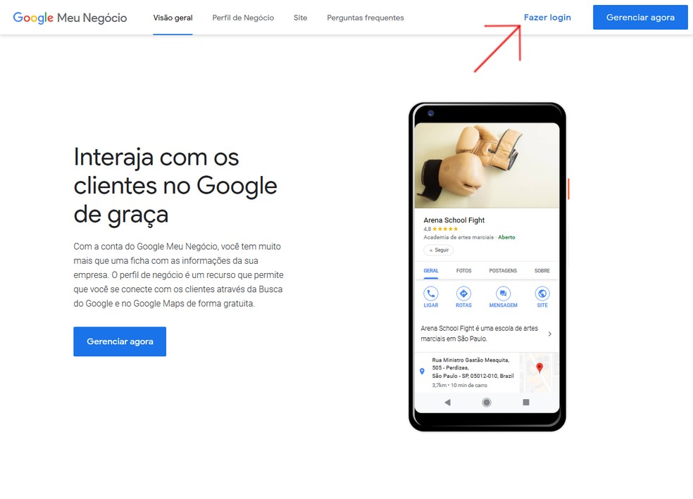 Google Meu Negócio é essencial para melhorar a presença da sua empresa na internet — Foto: Reprodução/Thiago Siqueira