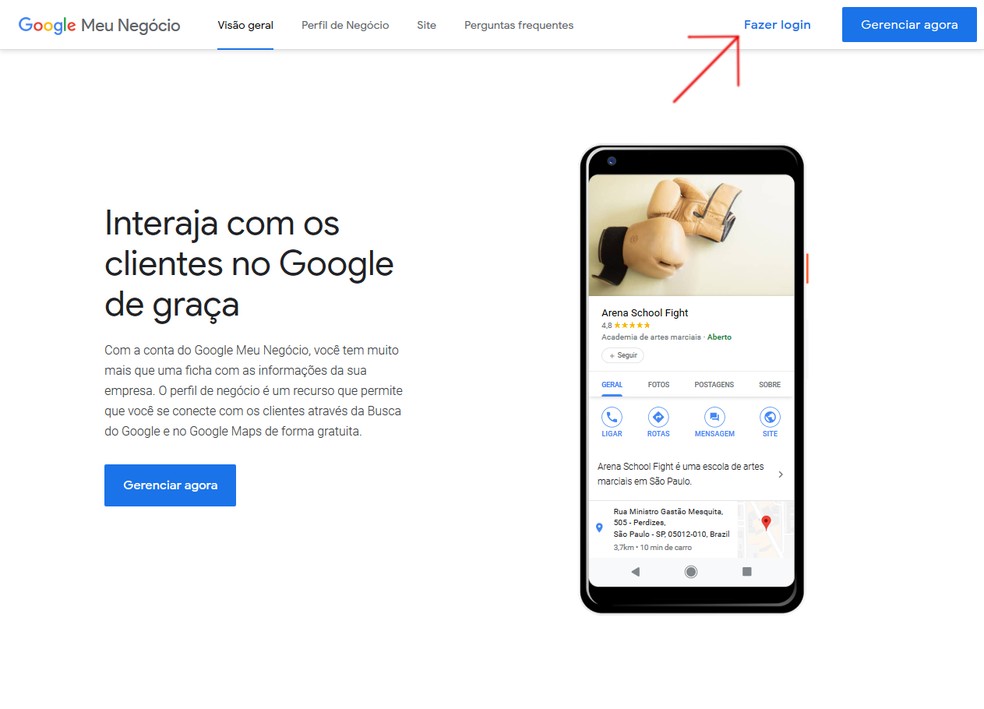 Google Meu Neg&oacute;cio &eacute; essencial para melhorar a presen&ccedil;a da sua empresa na internet &mdash; Foto: Reprodu&ccedil;&atilde;o/Thiago Siqueira