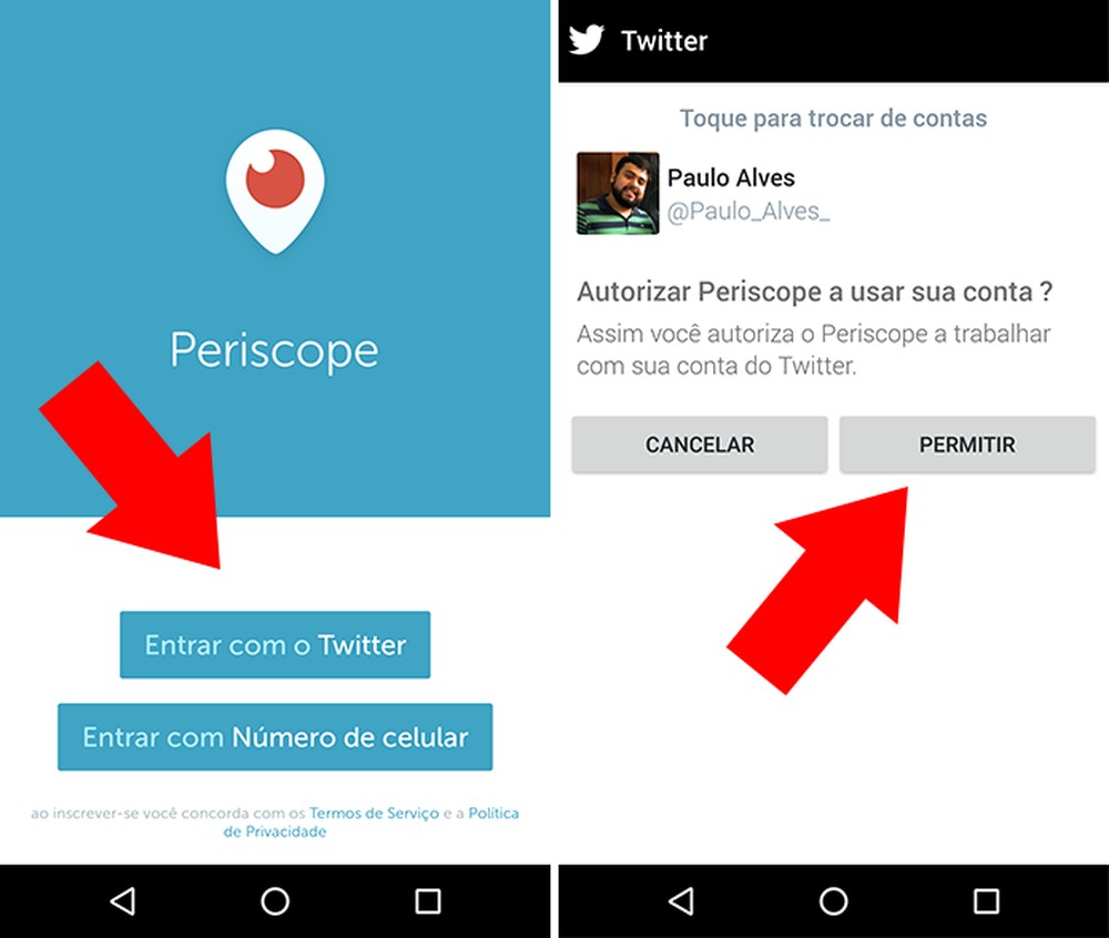 Como entrar no Periscope no Android e iPhone