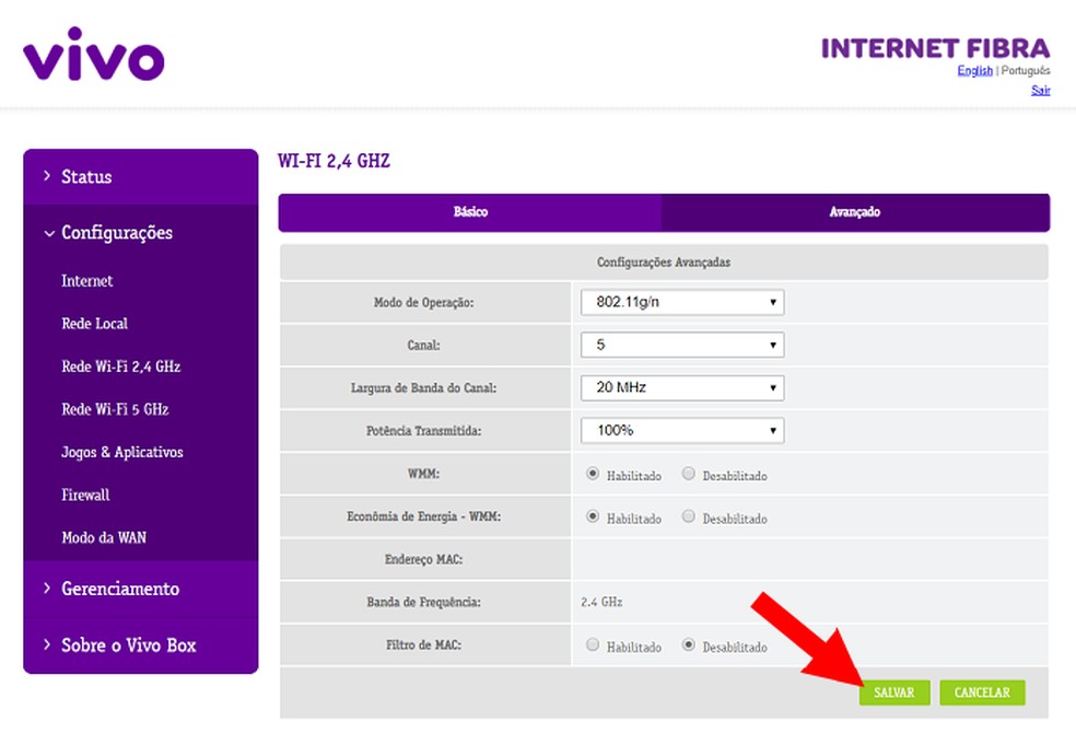 Como mudar o canal do roteador da Vivo Fibra para melhorar o Wi-Fi