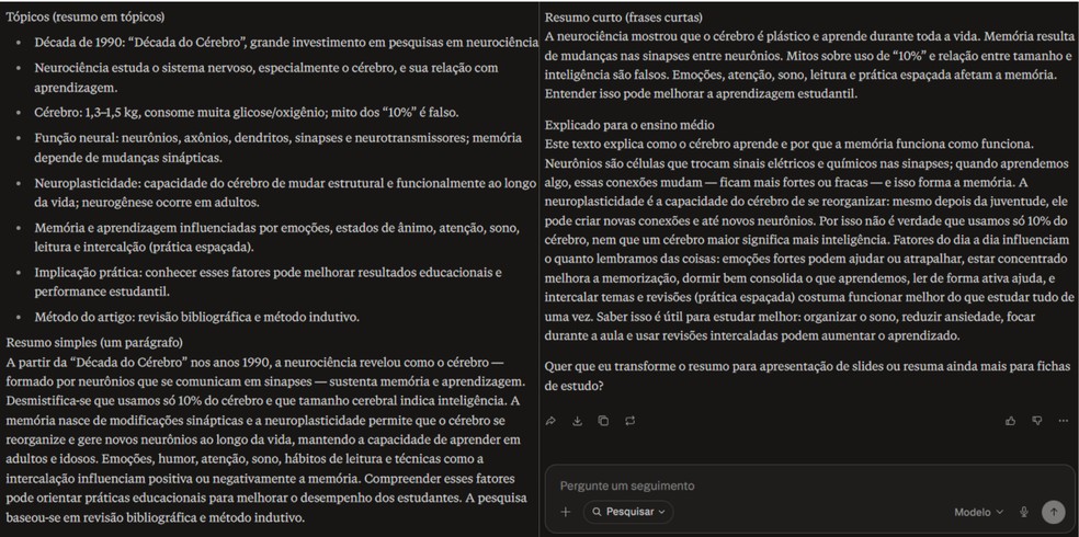  Reprodução/Perplexity por Késya Holanda