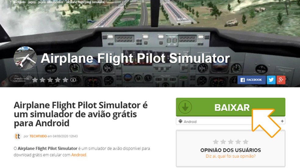 Jogo · Simulador de Avião · Jogar Online Grátis
