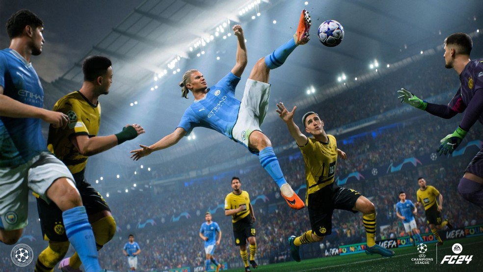 EA Sports FC 24 reproduz bem os movimentos de atletas reais com o HyperMotion V — Foto: Divulgação/EA Sports