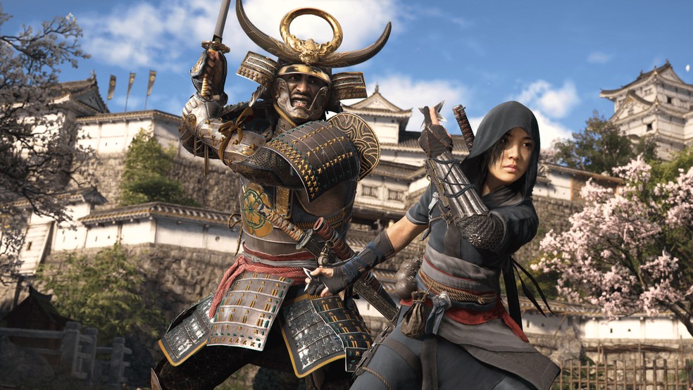 Assassin's Creed Shadows traz dois protagonistas e se passa no Japão feudal, no fim da era Sengoku — Foto: Divulgação/Ubisoft
