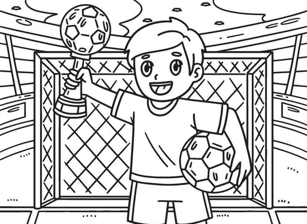 futebol desenho para colorir