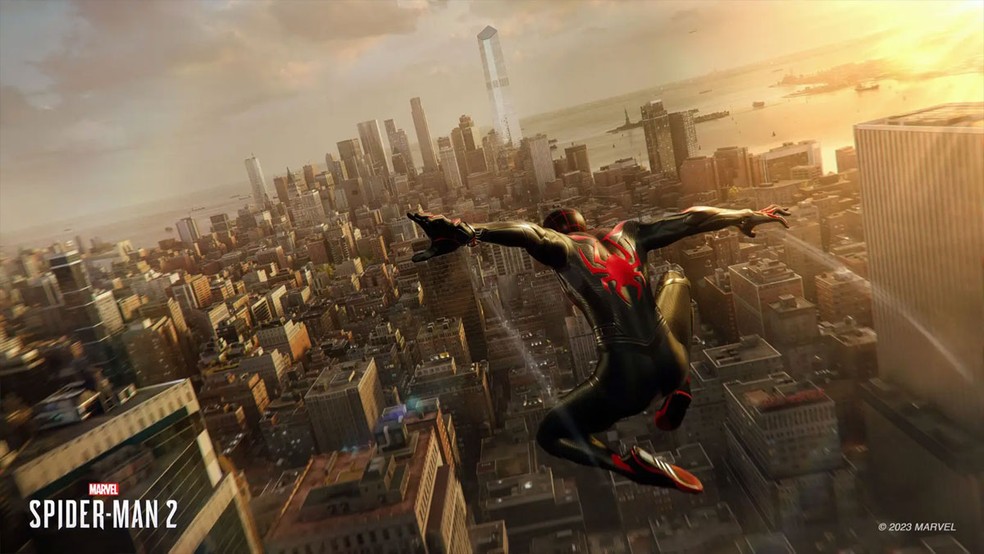In Spider-Man 2, characters will be able to use Web Wings to move faster around an even larger New York — Photo: Reproduction/PlayStation Blog