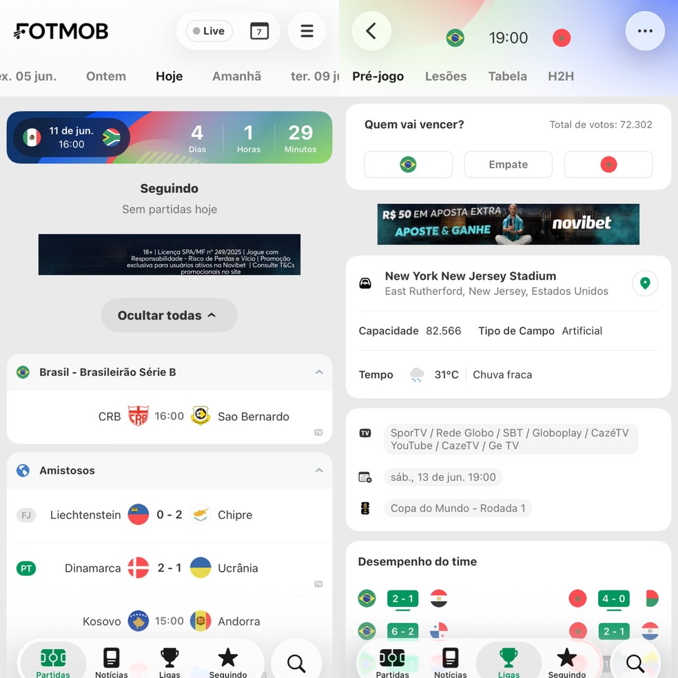  Reprodução/ FotMob