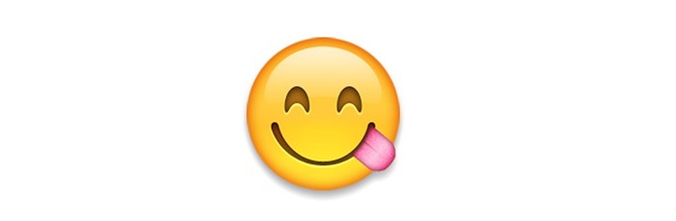 Emoji Sorridente Com Cabelo Liso E Preso Língua Simples E Feliz