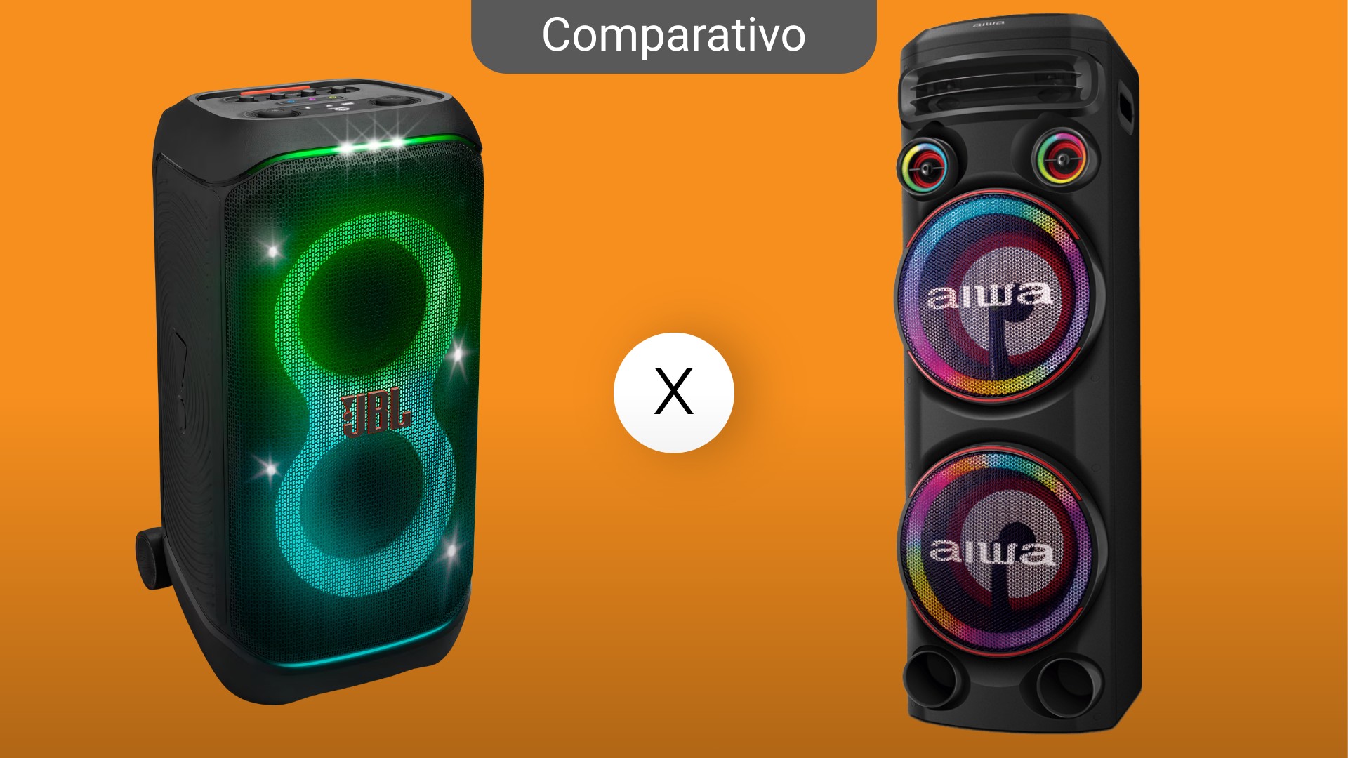 Qual a melhor caixa de som: JBL ou Aiwa? Comparamos para você
