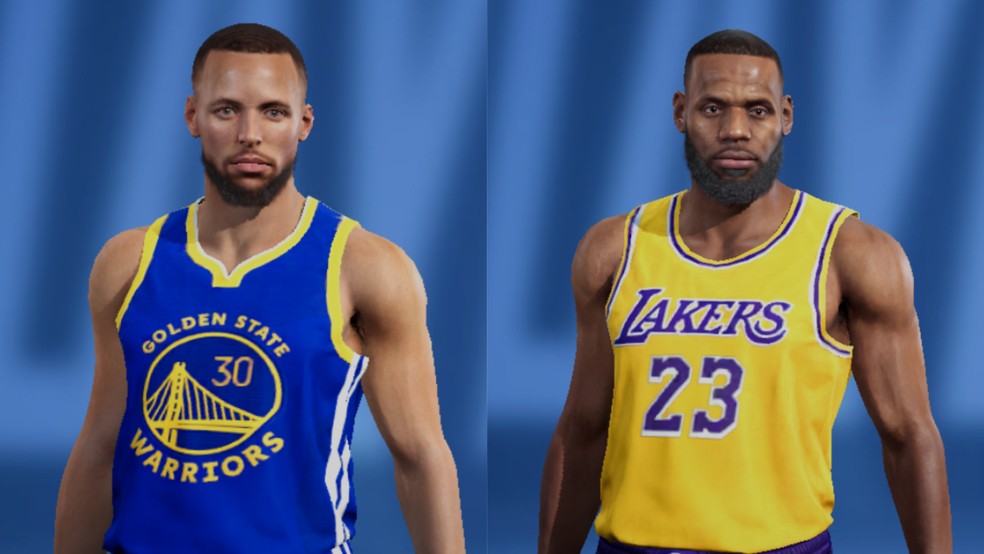 Stephen Curry e LeBron James são alguns dos astros disponíveis no NBA Infinite — Foto: Reprodução/TechTudo