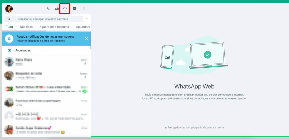 Como postar Status no WhatsApp Web