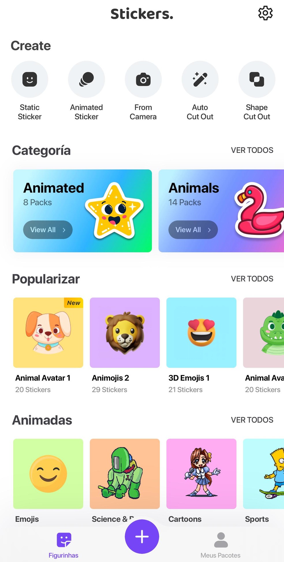 Aplicativo "Figurinhas para WhatsApp" está disponível apenas para iOS — Foto: Reprodução/Bruno Guerra