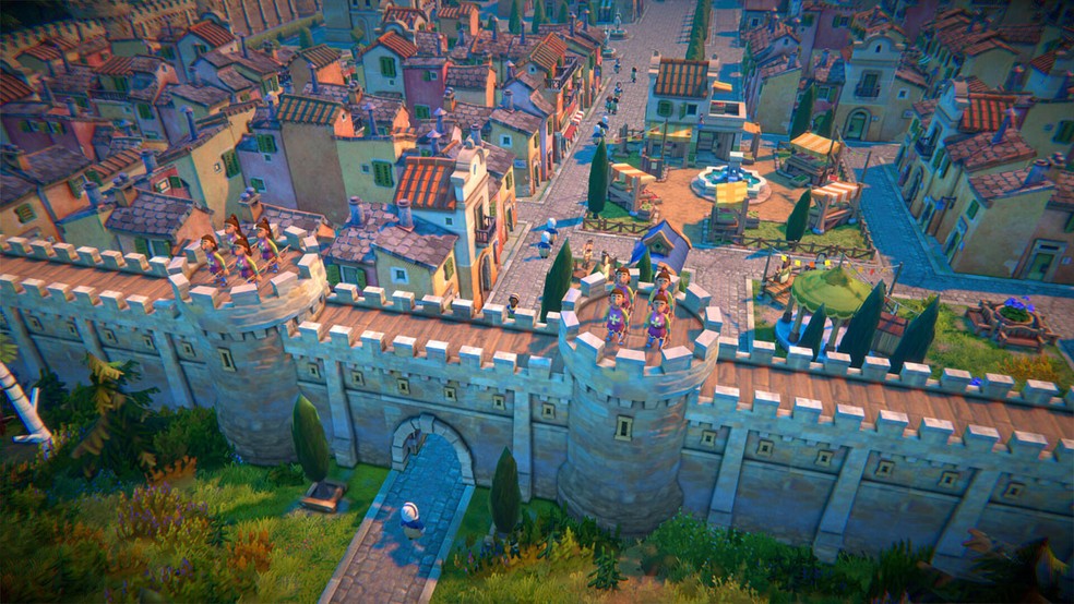 Fabledom é um game de construção e simulação simples com elementos de fábulas e contos de fada — Foto: Reprodução/Steam