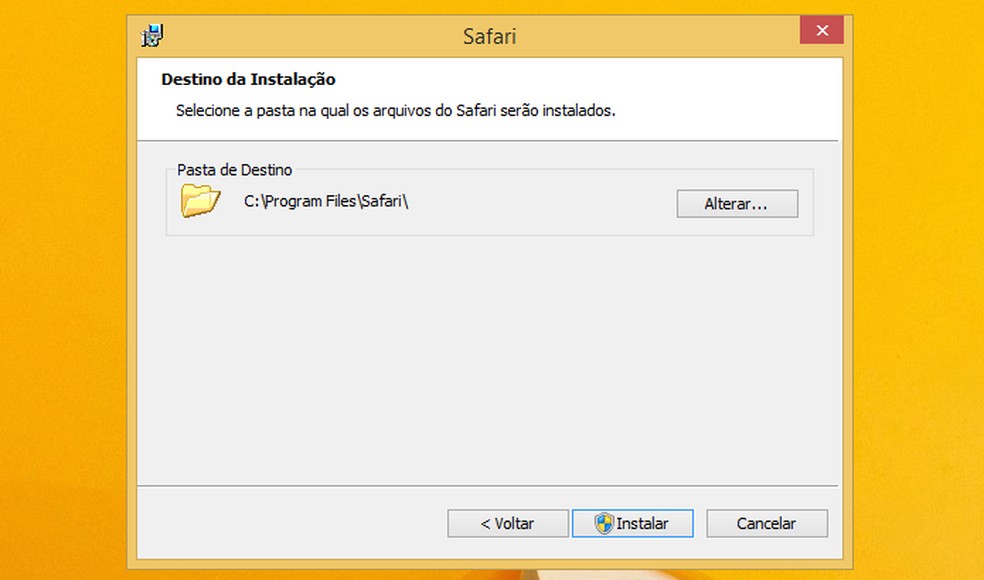 Instalando o Safari no Windows (Foto: Reprodução/Helito Bijora) — Foto: TechTudo