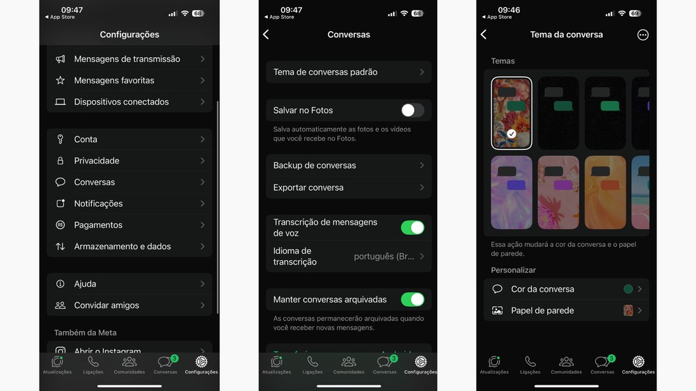 WhatsApp colorido é real! App libera temas para personalizar conversas