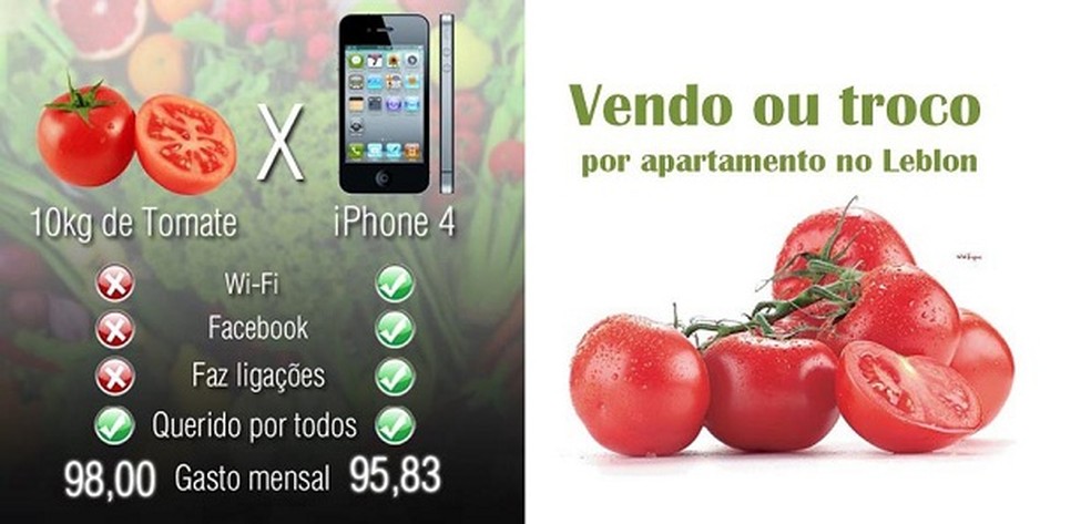 Tomate virou meme após preço subir no mercado (Foto: Reprodução/Facebook) — Foto: TechTudo