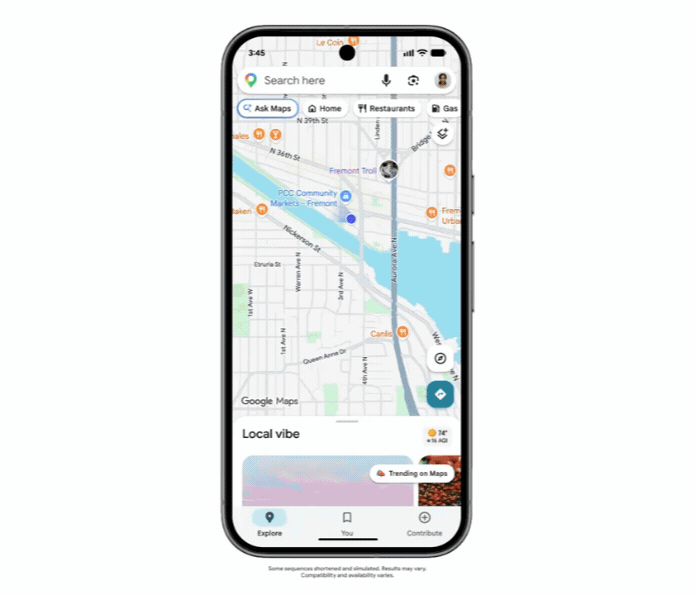 Google Maps ganha funções inteligentes para pedir comida e reservar hotel
