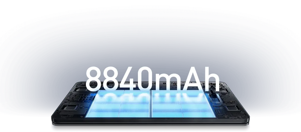 Xiaomi Pad 6 tem bateria de 8.840 mAh — Foto: Reprodução/Xiaomi