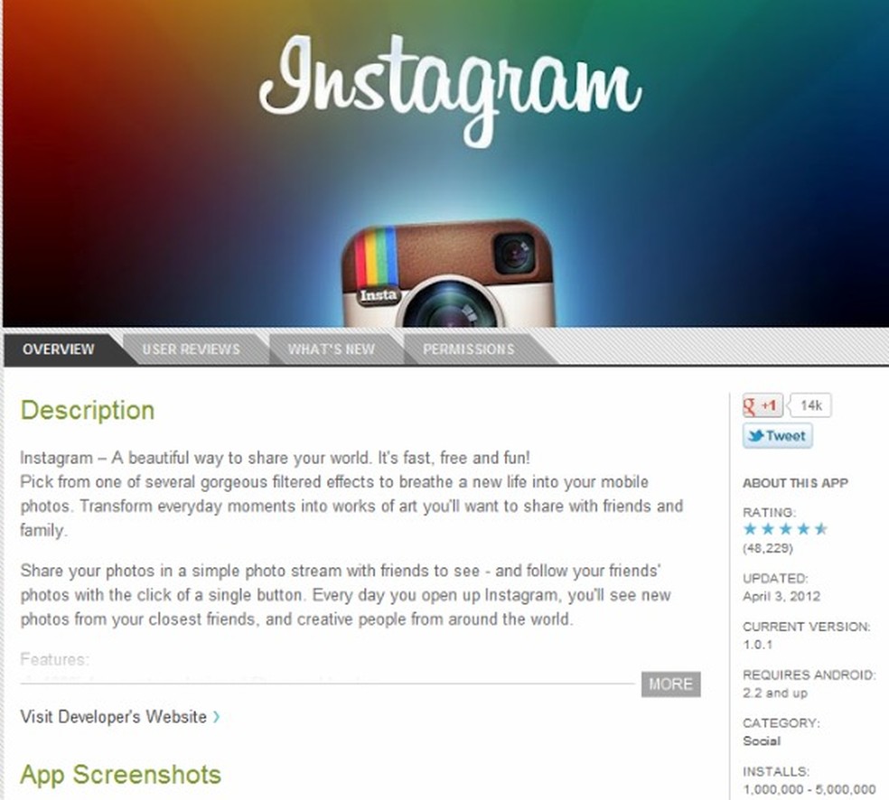 Lançamento Do Instagram Para Android Teve Dois Mil Novos Usuários.