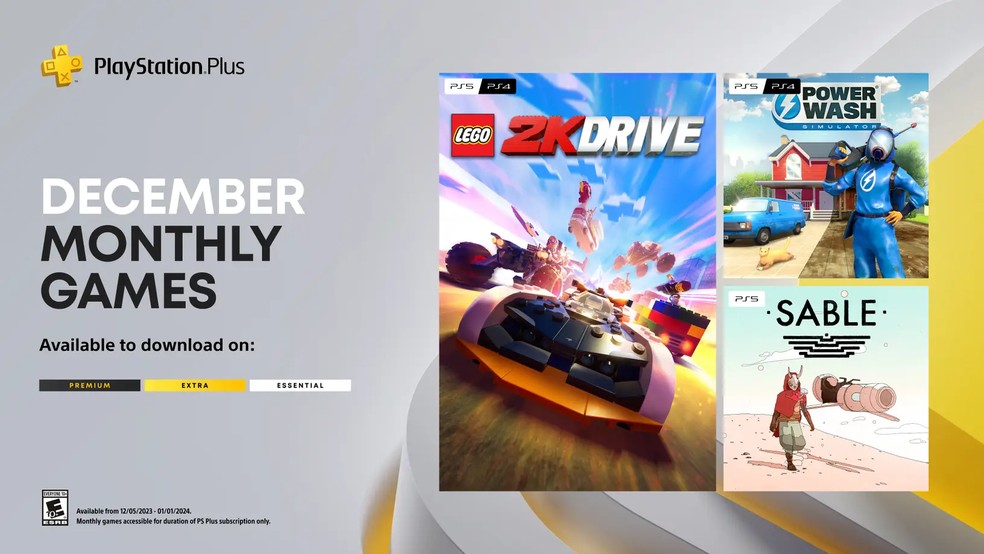 Lego 2K Drive e outros jogos gratuitos da PS Plus em Dezembro