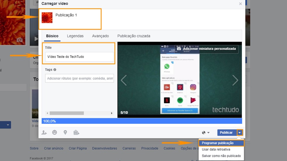 Como criar vários posts com o mesmo vídeo na página do Facebook