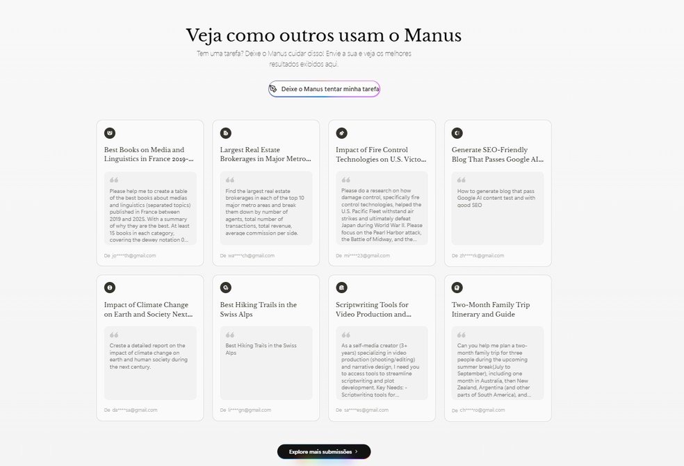  Reprodução/Manus
