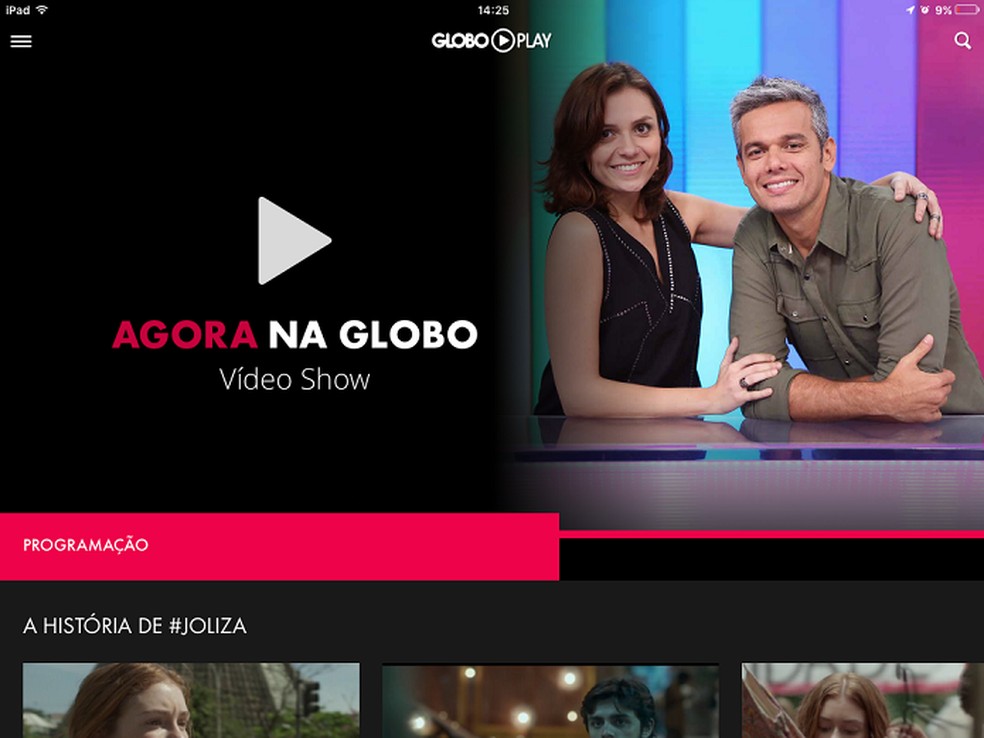 Globo Play dá acesso à programação ao vivo, trecho de programas e íntegra de novelas para assinantes (Foto: Reprodução/Elson de Souza) — Foto: TechTudo