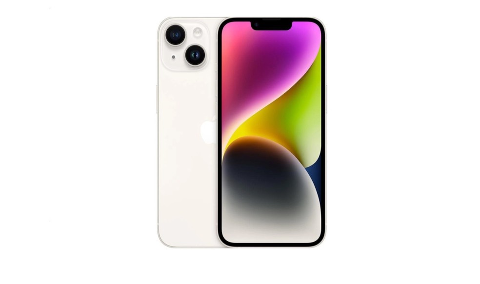 iPhone 14 conta com câmera dupla de 12 megapixels — Foto: Reprodução/Americanas