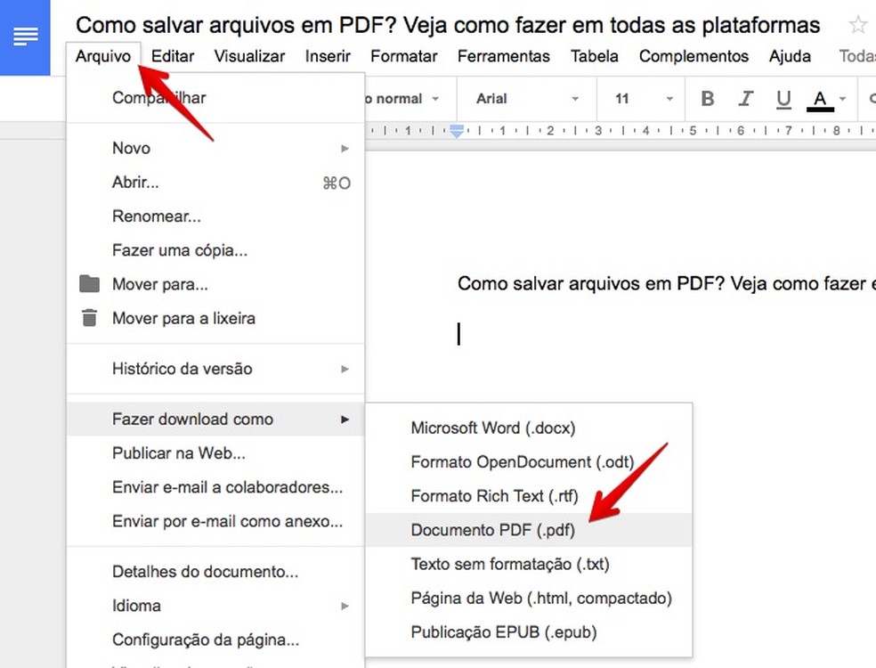 Como digitar em um documento PDF