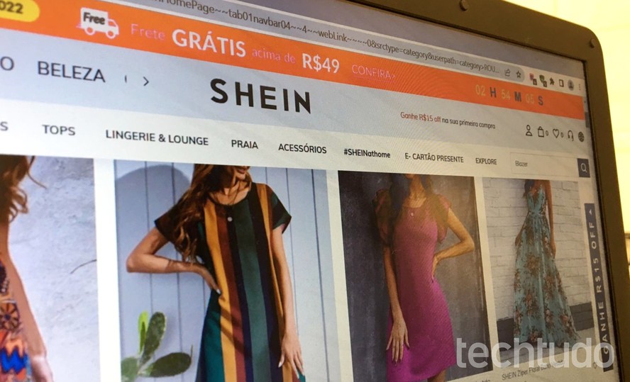 Shein é um e-commerce que disponibiliza diversos produtos aos consumidores