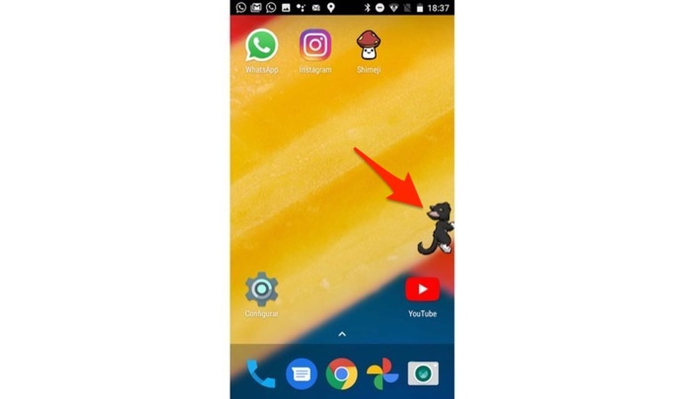 Shimeji app como colocar personagens de anime na tela do celular