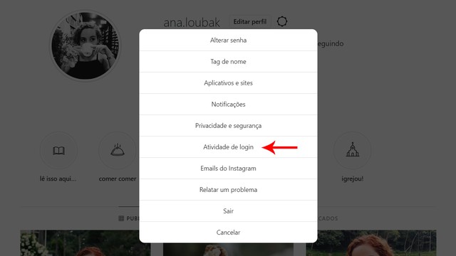 Como remover a conta do Instagram de outro celular ou computador