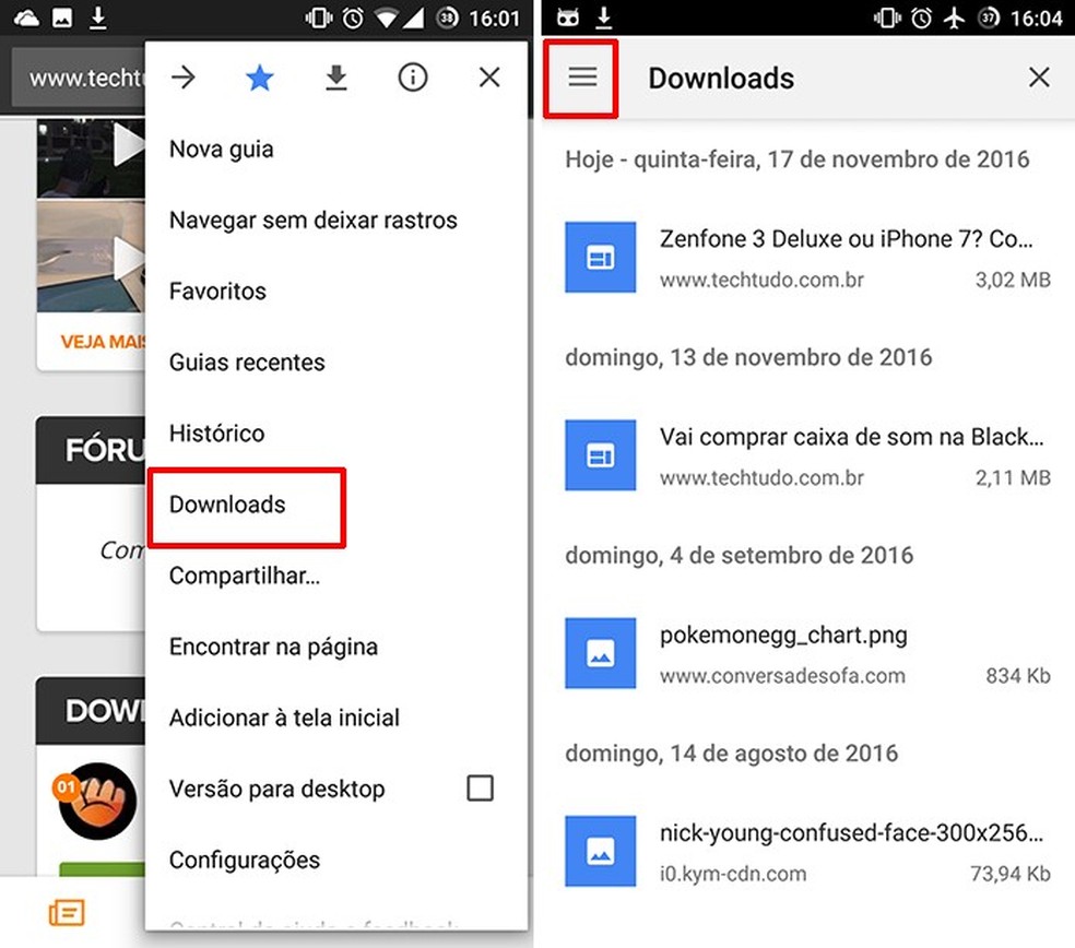 Como pausar e retomar downloads no Google Chrome ao ficar offline