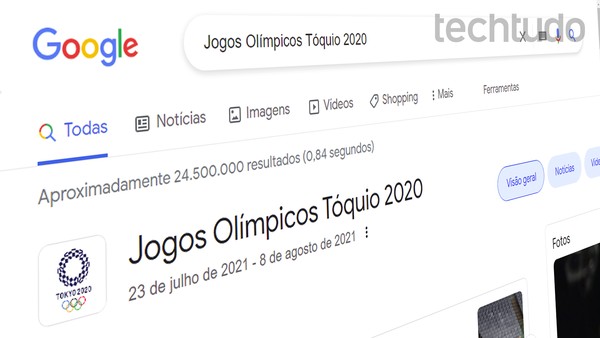 Olimpíada: busca do Google ganha programação e quadro de medalhas