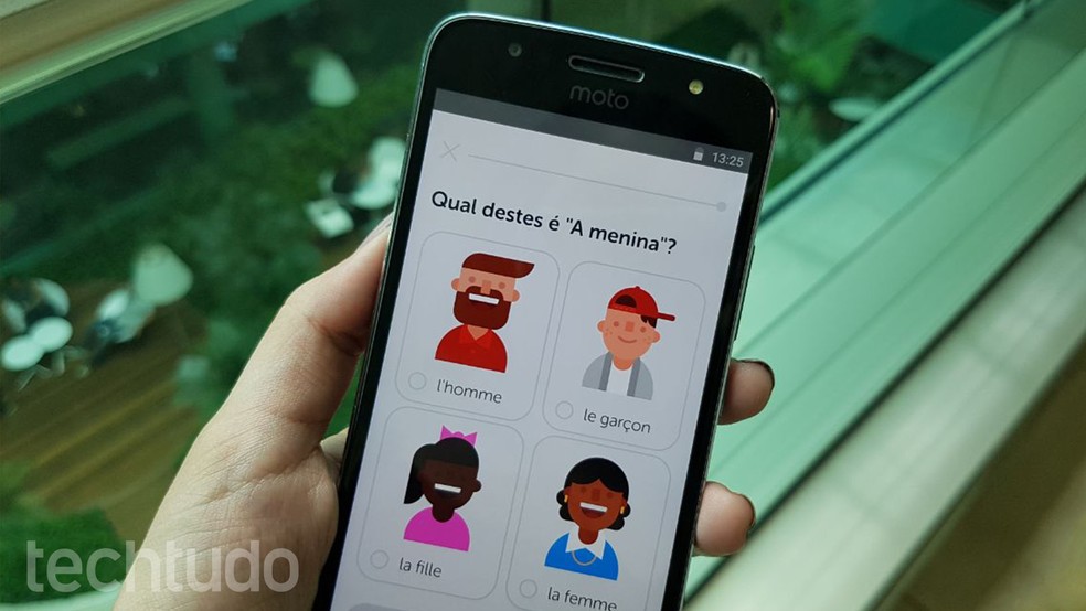 Duolingo é um dos apps para aprender francês pelo celular — Foto: Ana Marques/TechTudo