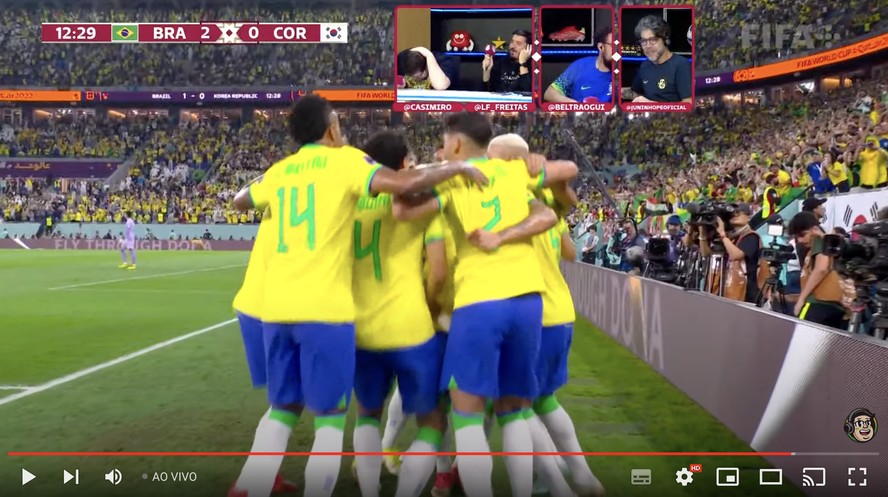 TRANSMISSÃO AO VIVO BRASIL X CORÉIA DO SUL - COPA DO MUNDO 2022: veja onde  assistir ao vivo o jogo do Brasil online grátis